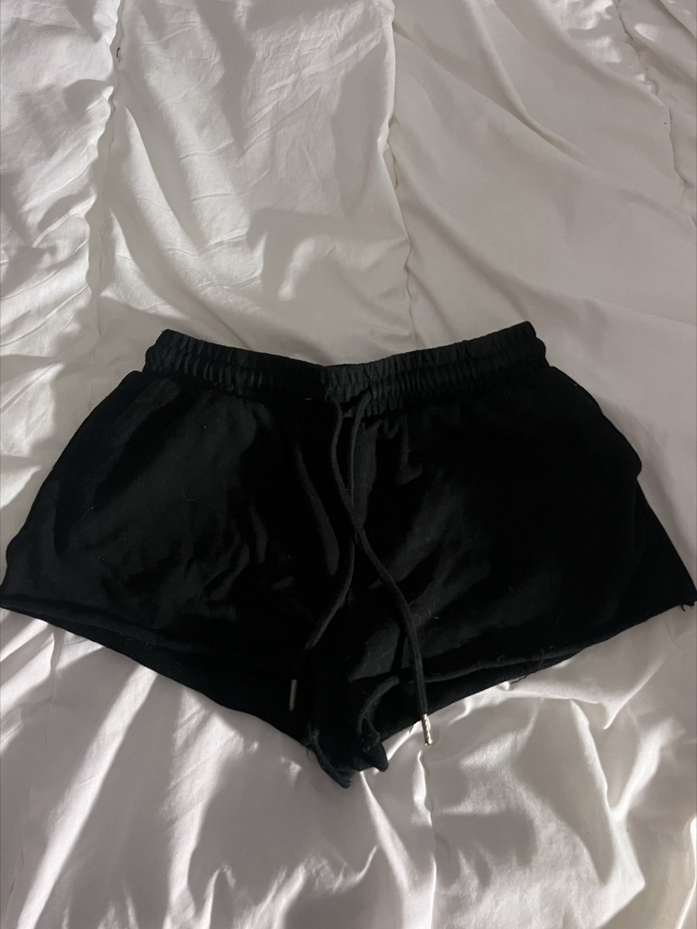 Garage Women's Black sweat shorts. Size XS